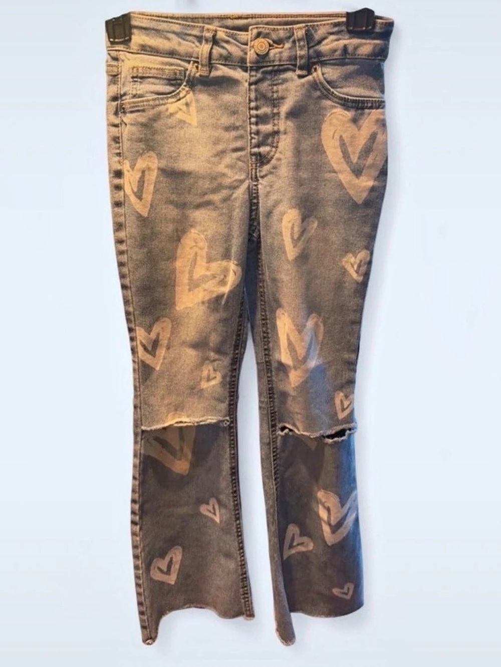 Van Lastar Girls Animal Print Jeans Waist 10